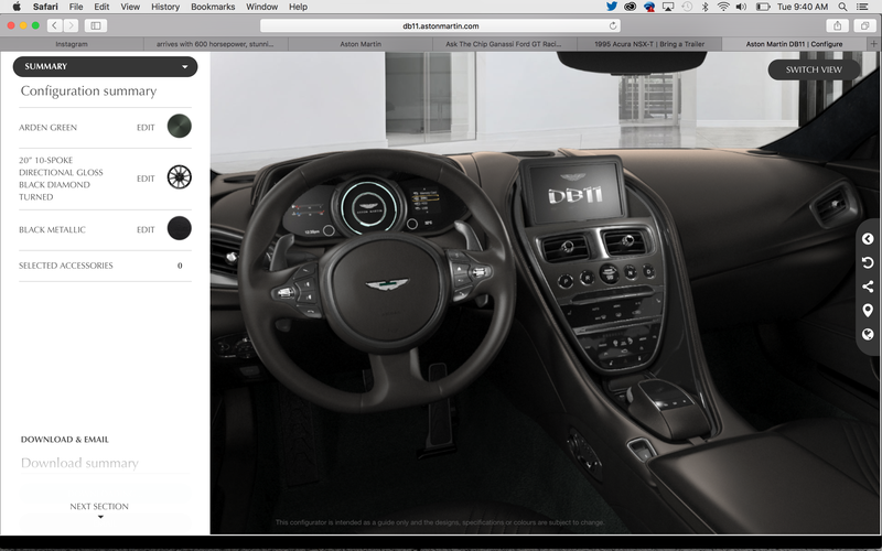 Illustration for article titled Aston Martin DB11 Configurator